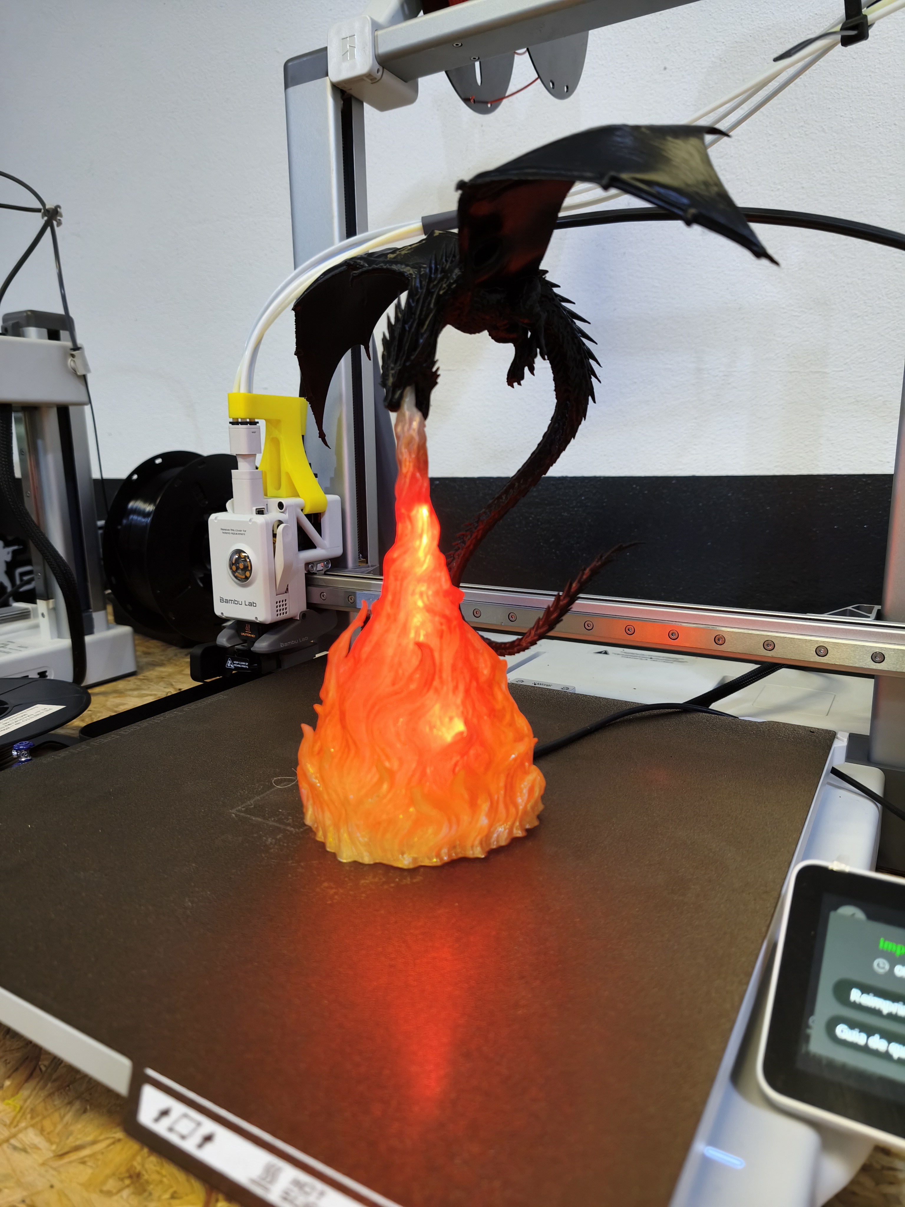 Dragão 3D com iluminação